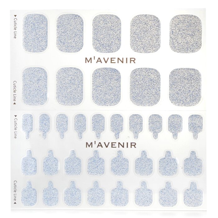 Nail Sticker (blue) - # Fiesta Ocean Blue - 32pcs