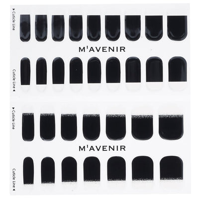 Nail Sticker (black) - # Modern And Black Nail - 32pcs