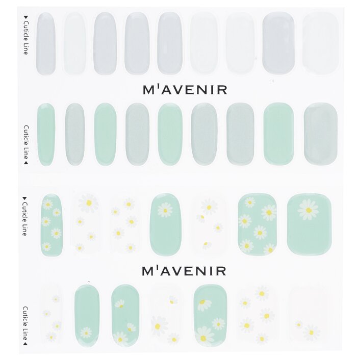 Nail Sticker (blue) - # Daisy Goblin Nail - 32pcs