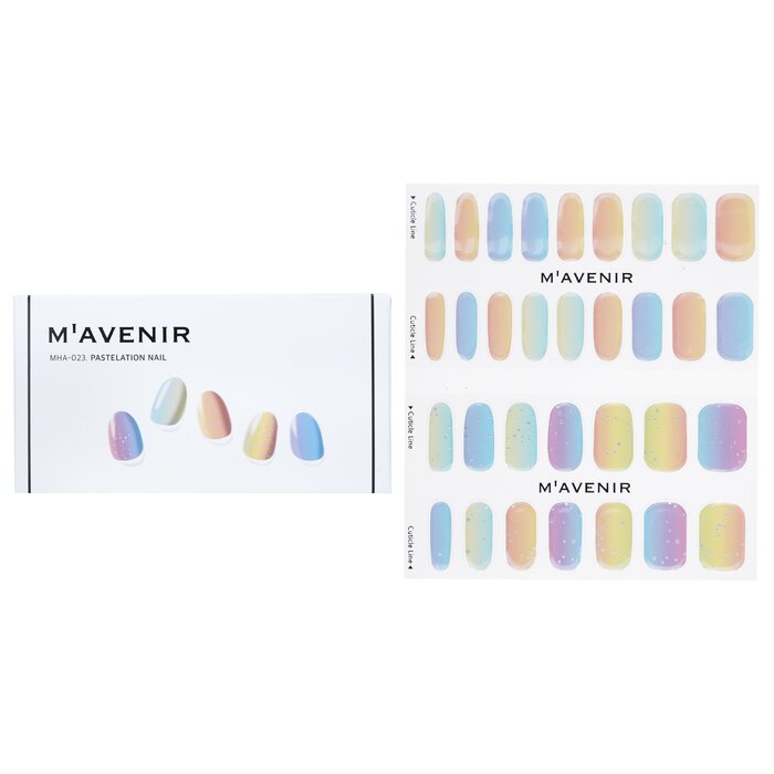 Nail Sticker (assorted Colour) - # Pastelation Nail - 32pcs