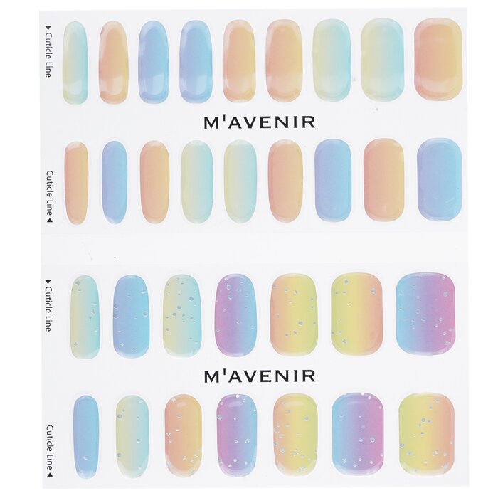 Nail Sticker (assorted Colour) - # Pastelation Nail - 32pcs