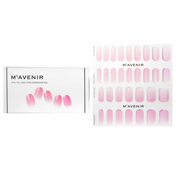 Nail Sticker (pink) - # Daily Pink Gradacion Nail - 32pcs