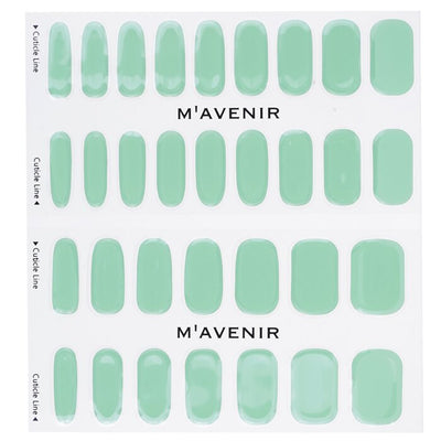 Nail Sticker (blue) - # Jade Syrup Nail - 32pcs