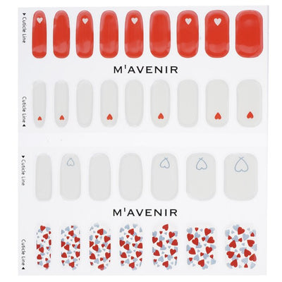 Nail Sticker (assorted Colour) - # Little Heart Nail - 32pcs