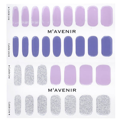 Nail Sticker (purple) - # Brillante Lavender Nail - 32pcs