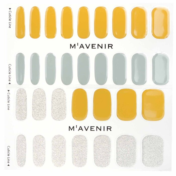 Nail Sticker (yellow) - # Brillante Pumpkin Nail - 32pcs