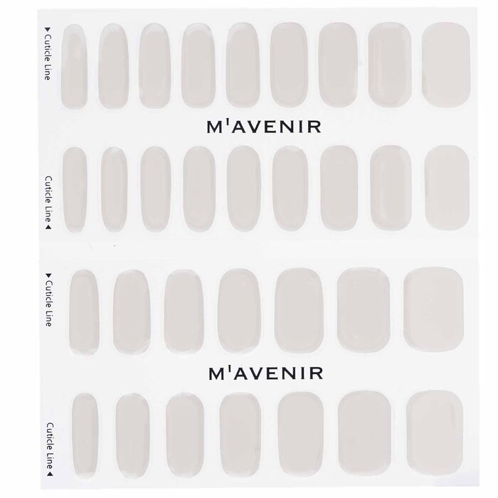 Nail Sticker (white) - # Pale Beige Nail - 32pcs