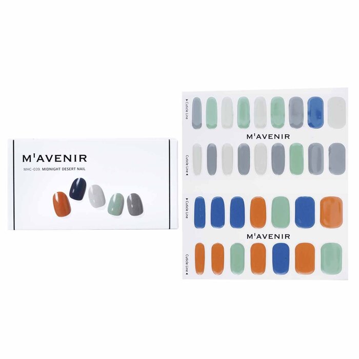 Nail Sticker (assorted Colour) - # Midnight Desert Nail - 32pcs