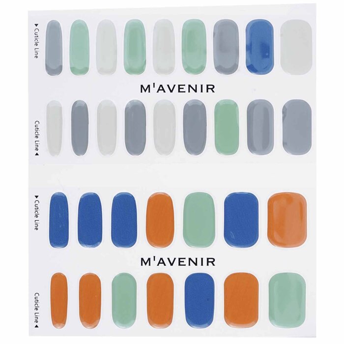 Nail Sticker (assorted Colour) - # Midnight Desert Nail - 32pcs