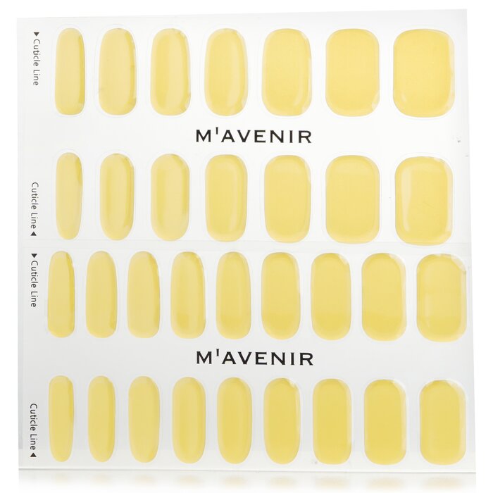 Nail Sticker (patterned) - # Nutty Yellow Nail - 32pcs