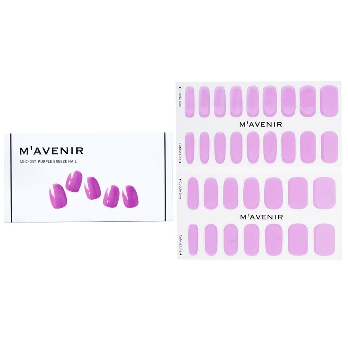 Nail Sticker (purple) - # Purple Breeze Nail - 32pcs