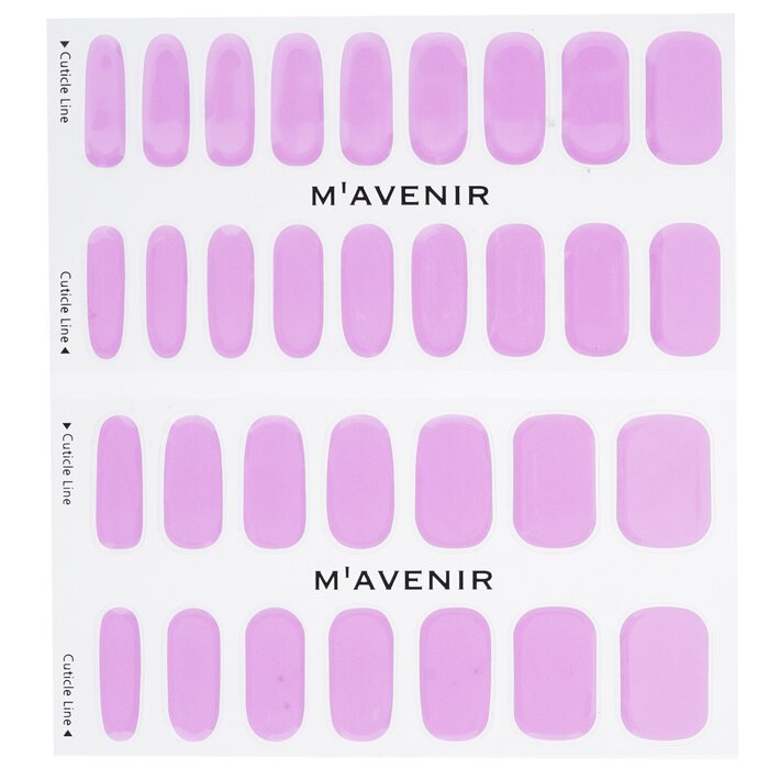 Nail Sticker (purple) - # Purple Breeze Nail - 32pcs