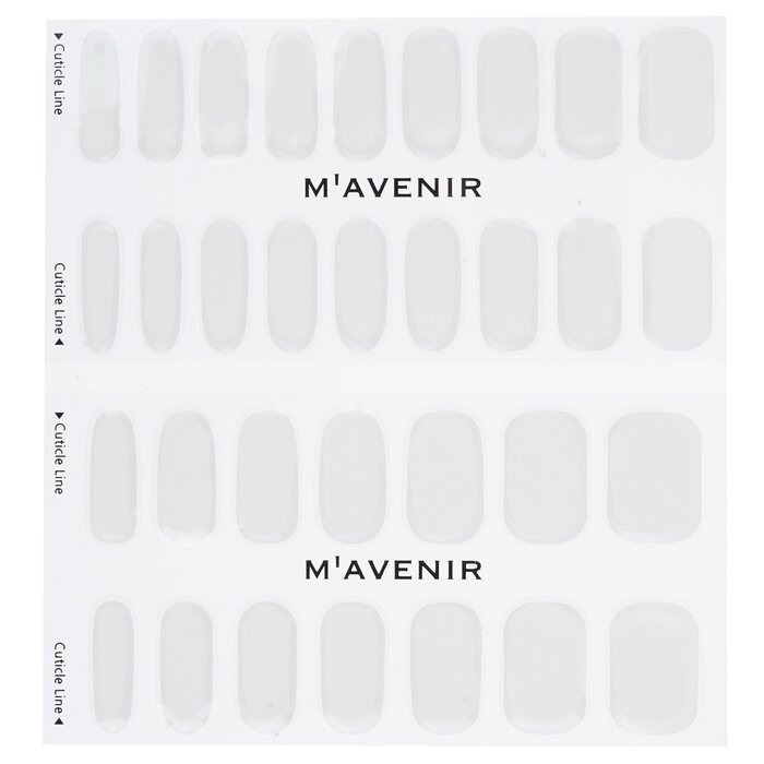 Nail Sticker (white) - # Modernie Nail - 32pcs