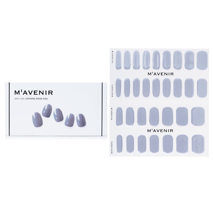 Nail Sticker (purple) - # Evening Road Nail - 32pcs