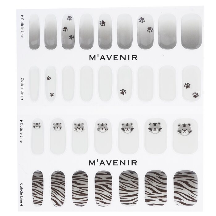 Nail Sticker (patterned) - # Tiger Punch Nail - 32pcs