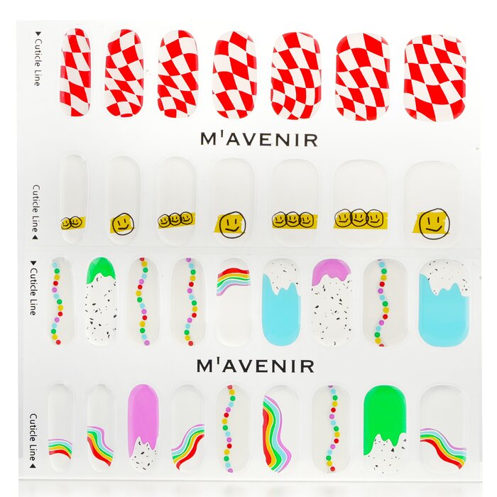 Nail Sticker (patterned) - # Odd Land Nail - 32pcs