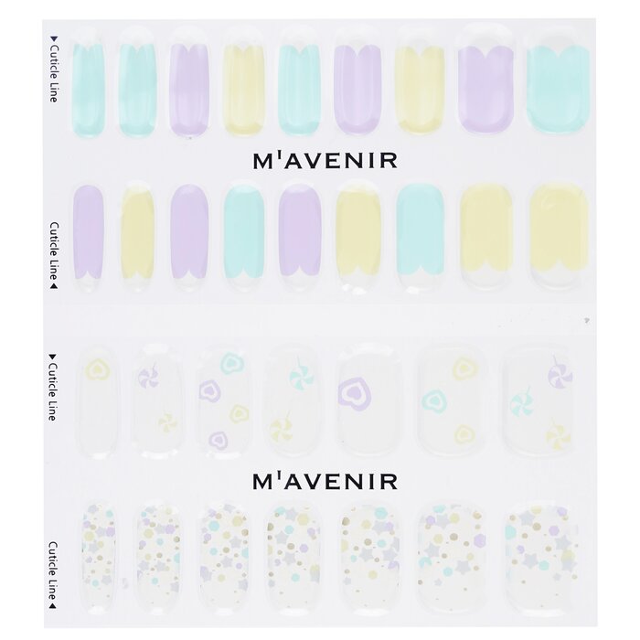 Nail Sticker (assorted Colour) - # Candy Pop Nail - 32pcs