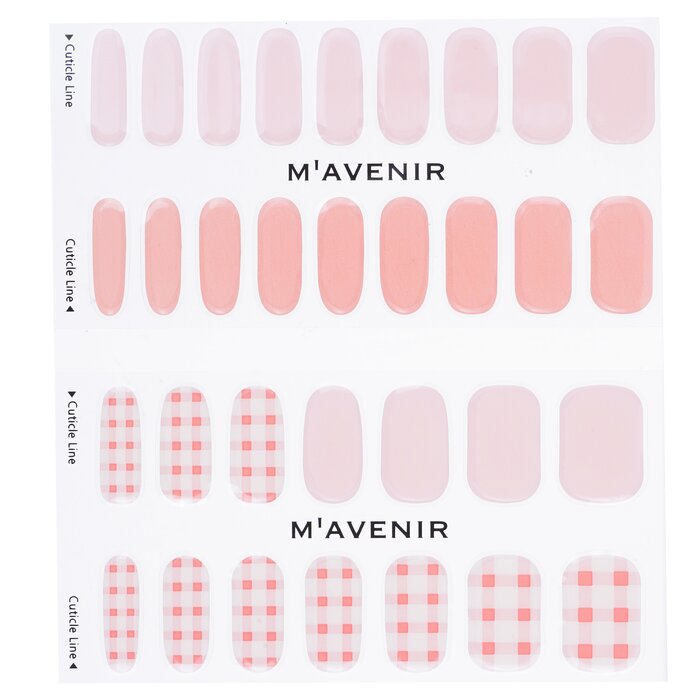 Nail Sticker (pink) - # Picnic Day Nail - 32pcs