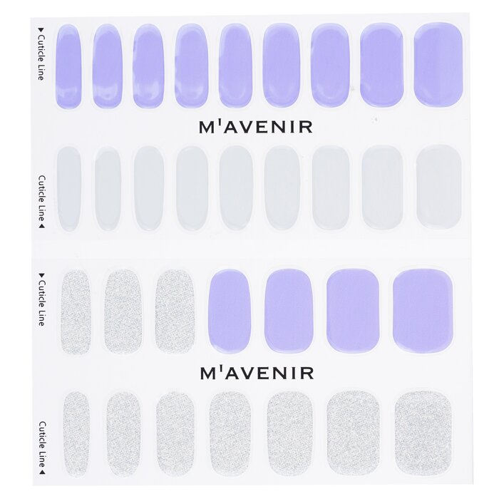 Nail Sticker (purple) - # Brillante Very Peri Nail - 32pcs