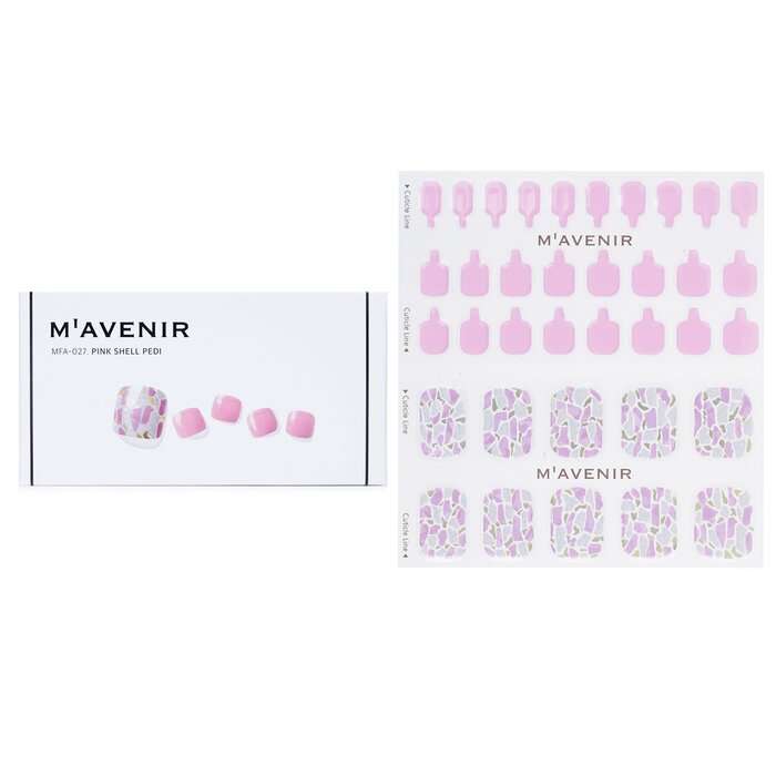 Nail Sticker (pink) - # Tear Drop Nail - 32pcs