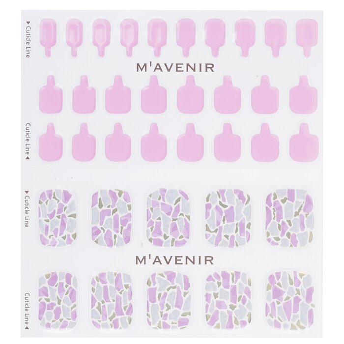 Nail Sticker (pink) - # Tear Drop Nail - 32pcs