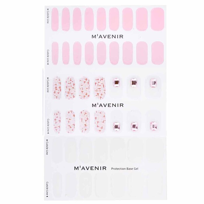 Nail Sticker (pink) - # Ambient Nail - 32pcs