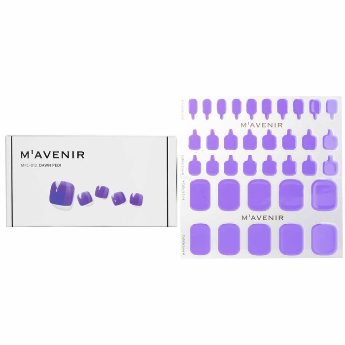 Nail Sticker (purple) - # Dawn Pedi - 36pcs