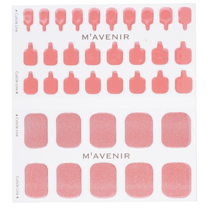 Nail Sticker (pink) - # Salmon Coral Pedi - 36pcs