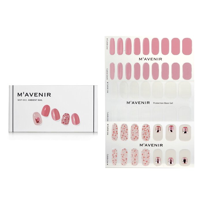 Nail Sticker (pink) - # Pink Shell Pedi - 36pcs