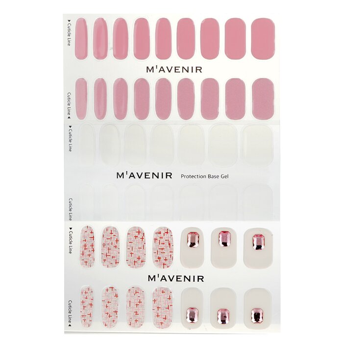 Nail Sticker (pink) - # Pink Shell Pedi - 36pcs