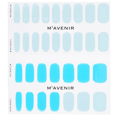 Nail Sticker (blue) - # Swimming Pool Nail - 32pcs