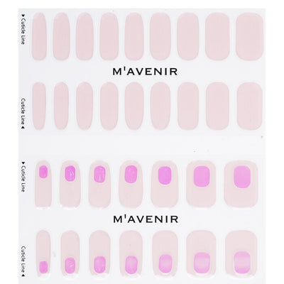 Nail Sticker (pink) - # Glass Soft Pink Nail - 32pcs