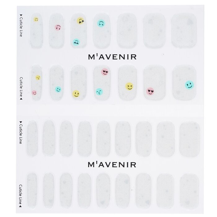 Nail Sticker (white) - # Likey Nail - 32pcs