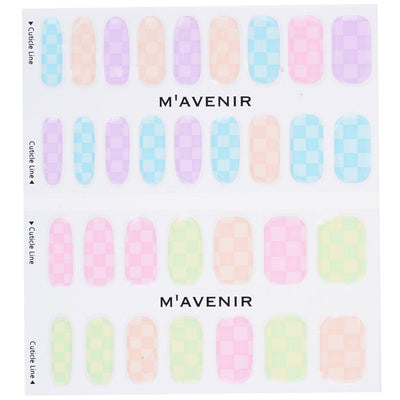 Nail Sticker (assorted Colour) - # Neon Racer Nail - 32pcs