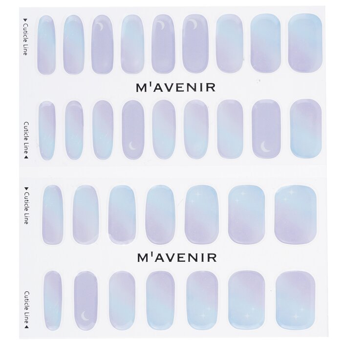 Nail Sticker (blue) - # The Sky At Dawn Nail - 32pcs