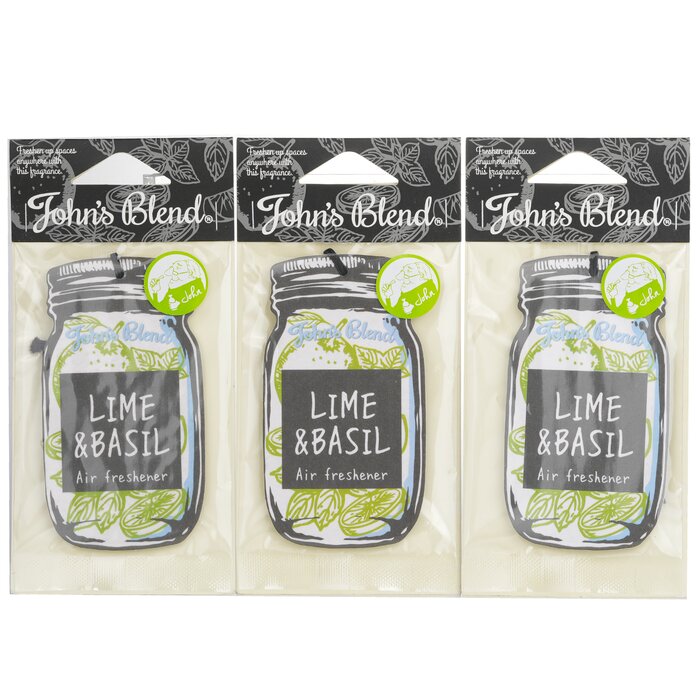 Air Freshener - Lime & Basil - 3pcs