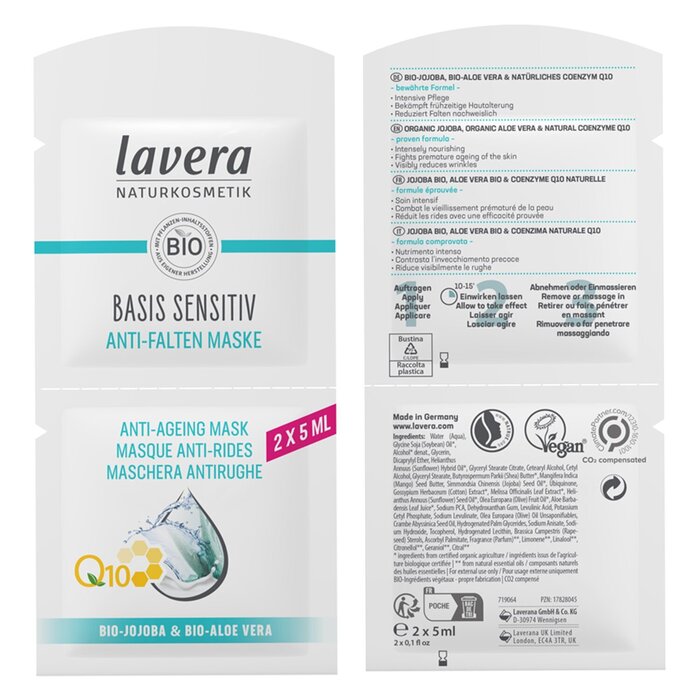 Basis Sensitiv Q10 Anti-ageing Mask - 2 x5ml