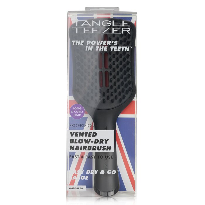 Professional Vented Blow-dry Hair Brush (large Size) - # Black - 1pc