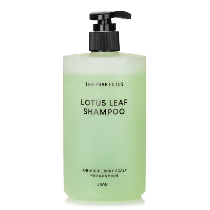 Lotus Leaf Shampoo - For Middle & Dry Scalp - 450ml