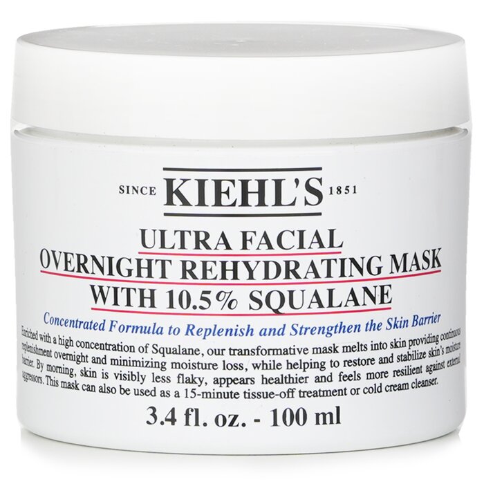 Ultra Facial Overnight Rehydrating Mask With 10.5% Squalane - 100ml/3.4oz