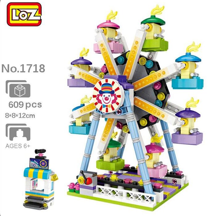 Loz Dream Amusement Park Series - Ferris Wheel - 22 x 18.5 x 4.5