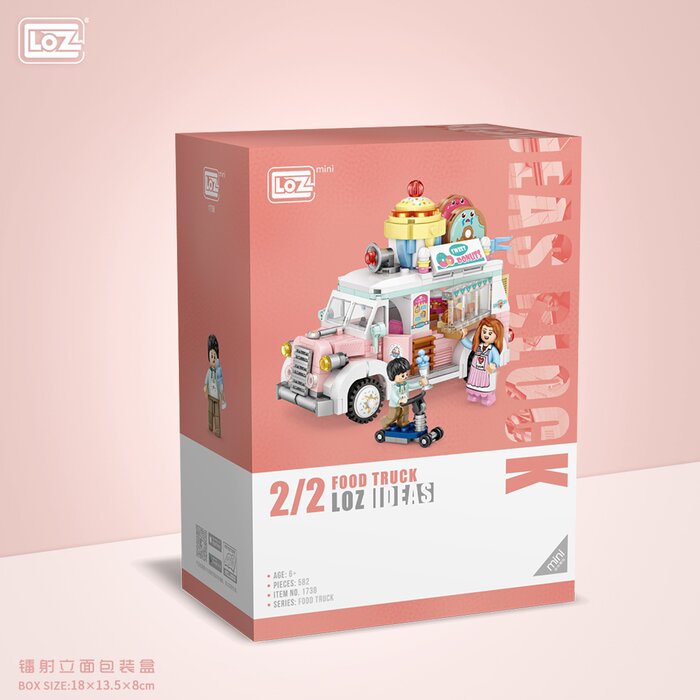 Loz Mini Blocks - Dessert Cart - 14 x 18 x 8 cm