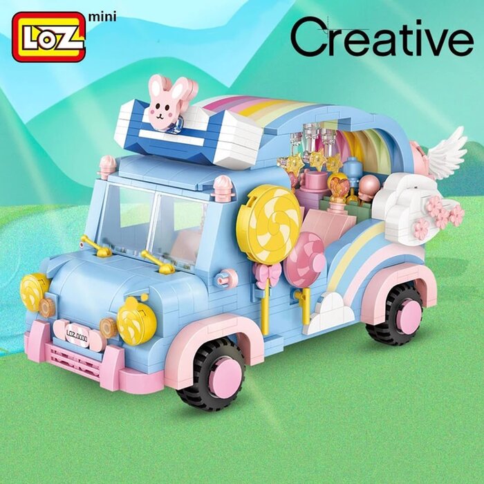 Loz Creator - Rainbow Car - 20 x 15 x 8cm