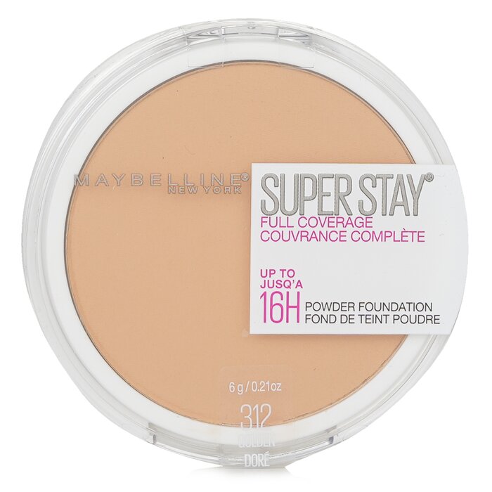 Super Stay Full Coverage Powder Foundation - # 312 Golden - 6g/0.21oz