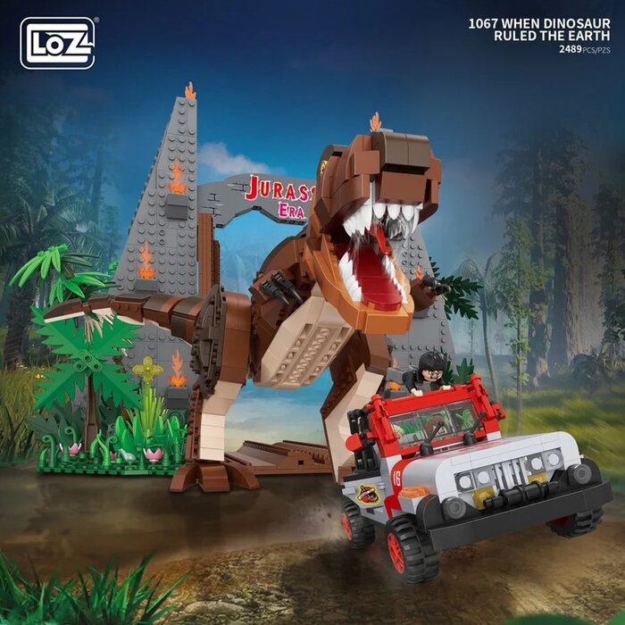 Loz Mini Blocks - When Dinosaurs Ruled The Earth - 40 x 28 x 9.5cm