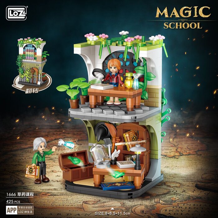 Loz Magic Academy Street Series - Herbal Hall - 16.5x12.5x8cm