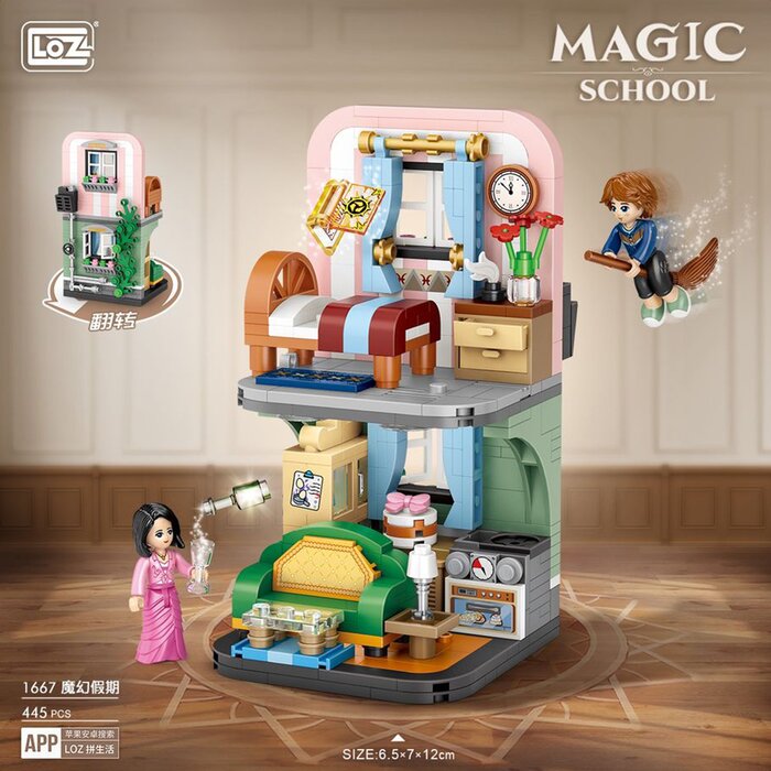 Loz Magic Academy Street Series - Magic Holiday - 16.5x12.5x8cm