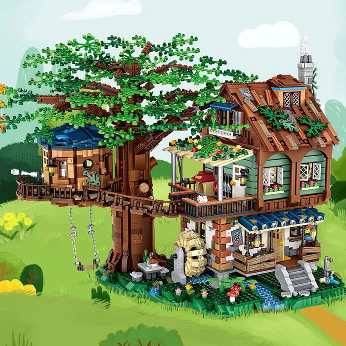 Loz Mini Blocks - Tree House - 41 x 28 x 11 cm