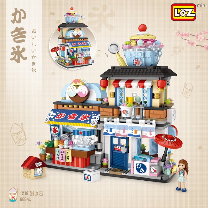 Loz Mini Blocks - Japanese Shaved Ice Shop - 15 x 20 x 8cm