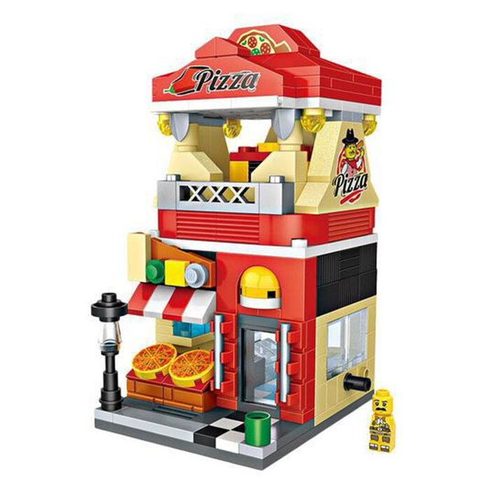 Loz Mini Blocks - Pizza Shop - 20 x 17 x 5 cm